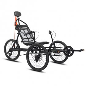 Kent 20" Cavalier Recumbent 3-Wheel Bike / Trike, Black