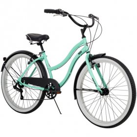 Huffy 26-In. Women's Lockland 7-Speed Cruiser Bike, Sea Foam, Green