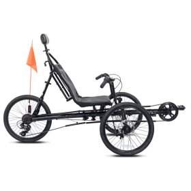 Kent 20" Cavalier Recumbent 3-Wheel Bike / Trike, Black