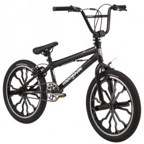 Mongoose Rebel kids BMX bike, 20-inch mag wheels, ages 713, black