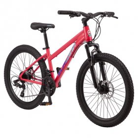 SCHWINN SIDEWINDER MOUNTAIN BIKE, 24-INCH WHEELS, 21 SPEEDS, WOMEN'S, FUCHSIA