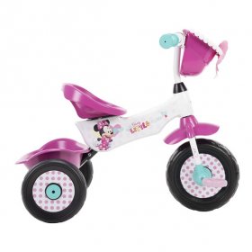 Huffy Disney Minnie Mouse 3-Wheel Kids Toddler Tricycle w/ Basket & Pedals